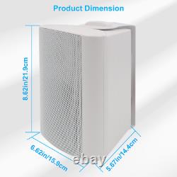 Herdio 200W 2x 4 Indoor Outdoor Bluetooth Wall Mount Waterproof Stereo Speakers