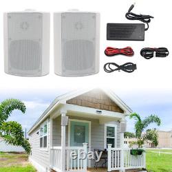 Herdio 200W 2x 4 Indoor Outdoor Bluetooth Wall Mount Waterproof Stereo Speakers