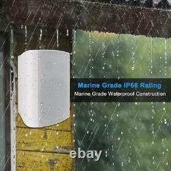 Herdio 2X6.5 Outdoor Speaker Wired Stereo Wall Mounted Loudspeakers Waterproof