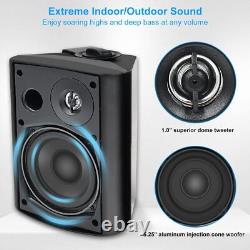 Herdio 5 Outdoor Bluetooth Speakers 300W Pair Waterproof Stereo Bass for Patio