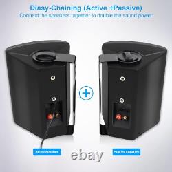 Herdio 5 Outdoor Bluetooth Speakers 300W Pair Waterproof Stereo Bass for Patio