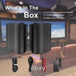Herdio 5 Outdoor Bluetooth Speakers 300W Pair Waterproof Stereo Bass for Patio