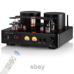 HiFi Bluetooth Valve Tube Amplifier Hybrid Stereo COAX/OPT Audio Amp USB Player