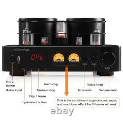 HiFi Bluetooth Valve Tube Amplifier Hybrid Stereo COAX/OPT Audio Amp USB Player