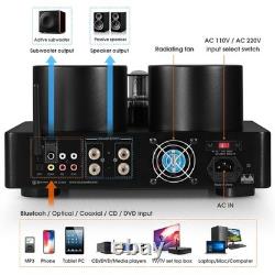 HiFi Bluetooth Valve Tube Amplifier Hybrid Stereo COAX/OPT Audio Amp USB Player HiFi Bluetooth Valve Tube Amplifier Hybrid Stereo COAX/OPT Audio Amp USB Player