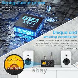 HiFi Valve Tube Amplifier withBluetooth 5.0/USB/COAX/OPT Digital Stereo Audio Amp