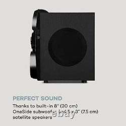 Home Cinema 5.1 Surround Audio System Bluetooth Speaker Subwoofer Gaming PC LED