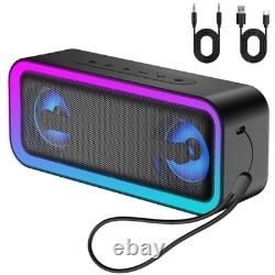IKT Bluetooth Speaker, 40W Loud Stereo Sound 2018356mm, Pearl Black