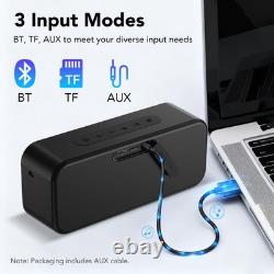 IKT Bluetooth Speaker, 40W Loud Stereo Sound 2018356mm, Pearl Black