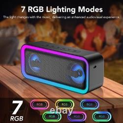 IKT Bluetooth Speaker, 40W Loud Stereo Sound 2018356mm, Pearl Black