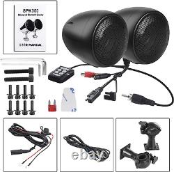 IMESTOU Motorcycle Audio System 4 Inch Bluetooth Stereo Speakers Waterproof 300W