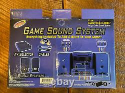 Intec GAME SOUND SYSTEM Stereo Speakers AV Selector Nintendo GameCube! Rare