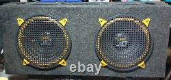 JD Audio Dual Stereo Auto or Stage Monitor Wedge Speakers in Road Enclosure GWC