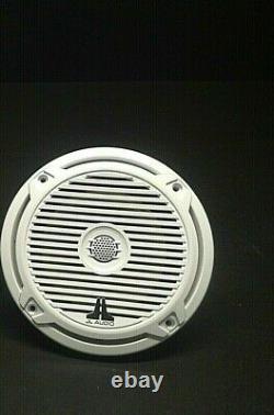 JL Audio Marine Boat Stereo 6.5 Coaxial Speakers 6 1/2 White Classic Grille Pr