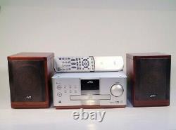 JVC DVD Receiver Digital EX-A1 DVD Audio Wood Cone Speakers Stereo Compact MINT