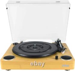 Jam Sound Turntable (hmv Exclusive) Wood Stereo Speakers Vinyl Record Player