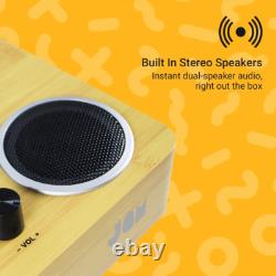 Jam Sound Turntable (hmv Exclusive) Wood Stereo Speakers Vinyl Record Player