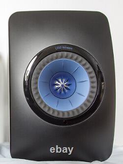 KEF LS50W Wireless HiFi Home Audio Speakers Black/Blue (Pair)