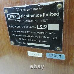 KEF LS5 BBC licensed monitor stereo speakers ideal audio