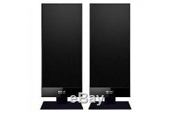 KEF T101 Black Stereo Surround Sound Super-Flat Home TV Speakers (Pair) NEW