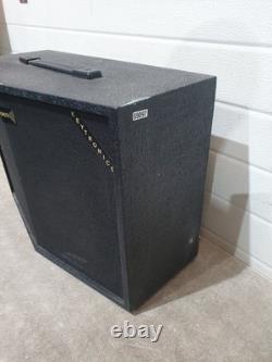 KEYTRONICS Stereo Speaker Cabinet Black Vintage Home Audio