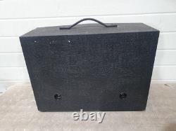 KEYTRONICS Stereo Speaker Cabinet Black Vintage Home Audio