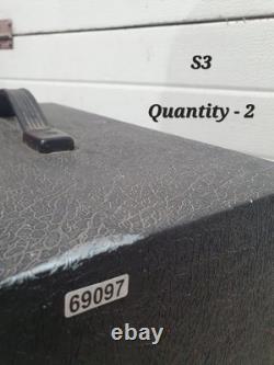 KEYTRONICS Stereo Speaker Cabinet Black Vintage Home Audio
