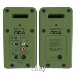 Kanto Audio Ora Speakers Green Moss Bluetooth Powered Active Desktop Compact