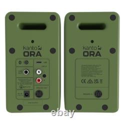 Kanto Audio Ora Speakers Green Moss Bluetooth Powered Active Desktop Compact