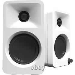 Kanto Audio Ora Speakers White Bluetooth Powered Active Desktop Compact