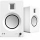 Kanto Audio Tuk Speakers Active Bluetooth Pair Matte White Powered Bookshelf