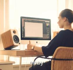 Kanto Audio Yu4 Active Desktop Speakers PAIR + Phono Bluetooth AptX Compact