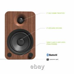 Kanto Audio Yu4 Active Desktop Speakers PAIR + Phono Bluetooth AptX Compact