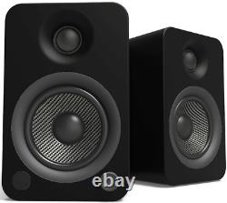 Kanto Audio Yu4 Powered Desktop Speakers PAIR + Phono Bluetooth AptX BLACK