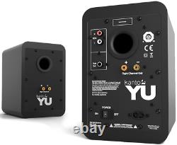 Kanto Audio Yu Powered Desktop Speakers PAIR Matte Black Active Desk