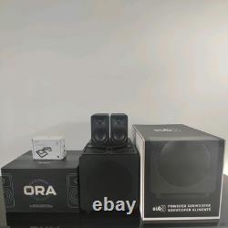 Kanto ORA Powered Reference Desktop Speakers & Kanto SUB8 Powered Seal Subwoofer