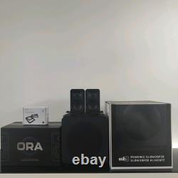 Kanto ORA Powered Reference Desktop Speakers & Kanto SUB8 Powered Seal Subwoofer