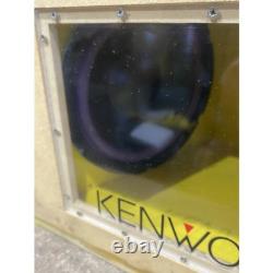 Kenwood Stereo Car Audio Subwoofer Speakers Beige Wired Wooden Box Dual Woofer