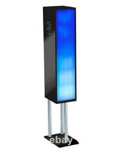 Large Floor Standing Bluetooth Party Speaker Loud 2.1 Stereo Multi Colour Lights