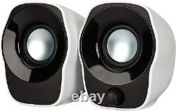 Logitech Z120 Compact PC Stereo Speakers, 3.5mm Audio Input, USB Powered, Integr