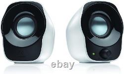 Logitech Z120 Compact PC Stereo Speakers, 3.5mm Audio Input, USB Powered, Integr