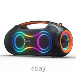 Loud 180W Peak Outdoor Bluetooth Speaker Bass Boost Party Sound System RGB