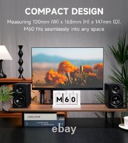 M60 Compact Bluetooth Desktop Speakers 66W RMS Hi-Res Audio for Gaming