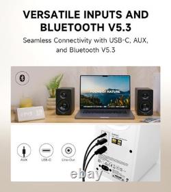 M60 Compact Bluetooth Desktop Speakers 66W RMS Hi-Res Audio for Gaming