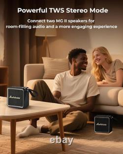 MG II Portable Bluetooth Speaker, 40W Deep Bass with DSP Sound, RGB Lights, Ipx7