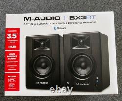 M-AUDIO BX3BT Pair 3.5-inch Studio Monitors & PC Speakers with Bluetooth NEW