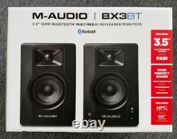 M-AUDIO BX3BT Pair 3.5-inch Studio Monitors & PC Speakers with Bluetooth NEW