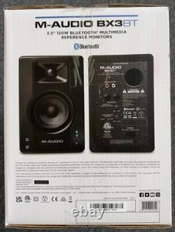 M-AUDIO BX3BT Pair 3.5-inch Studio Monitors & PC Speakers with Bluetooth NEW
