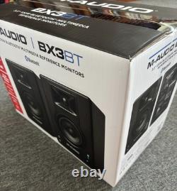 M-AUDIO BX3BT Pair 3.5-inch Studio Monitors & PC Speakers with Bluetooth NEW