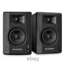 M-AUDIO BX3BT Pair 3.5-inch Studio Monitors and PC Speakers with Bluetooth fo